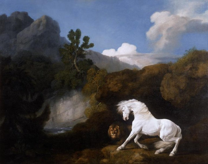 Horse Frightened by a Lion, George Stubbs, 1770.