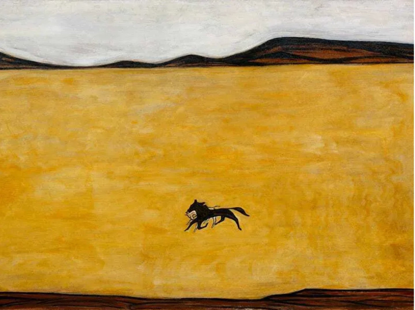 Mare and Foal in Field, by Sanyu, circa 1930.