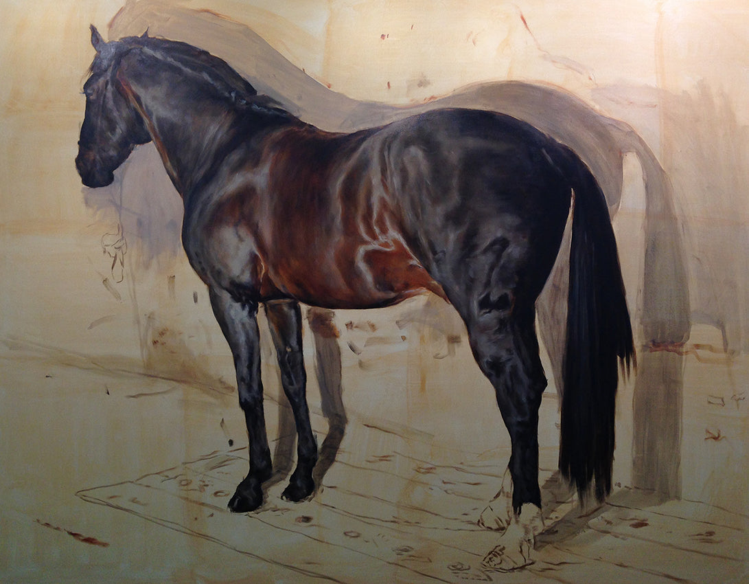 Axel Vervoordt's Horse, Michaël Borremans, 2015.