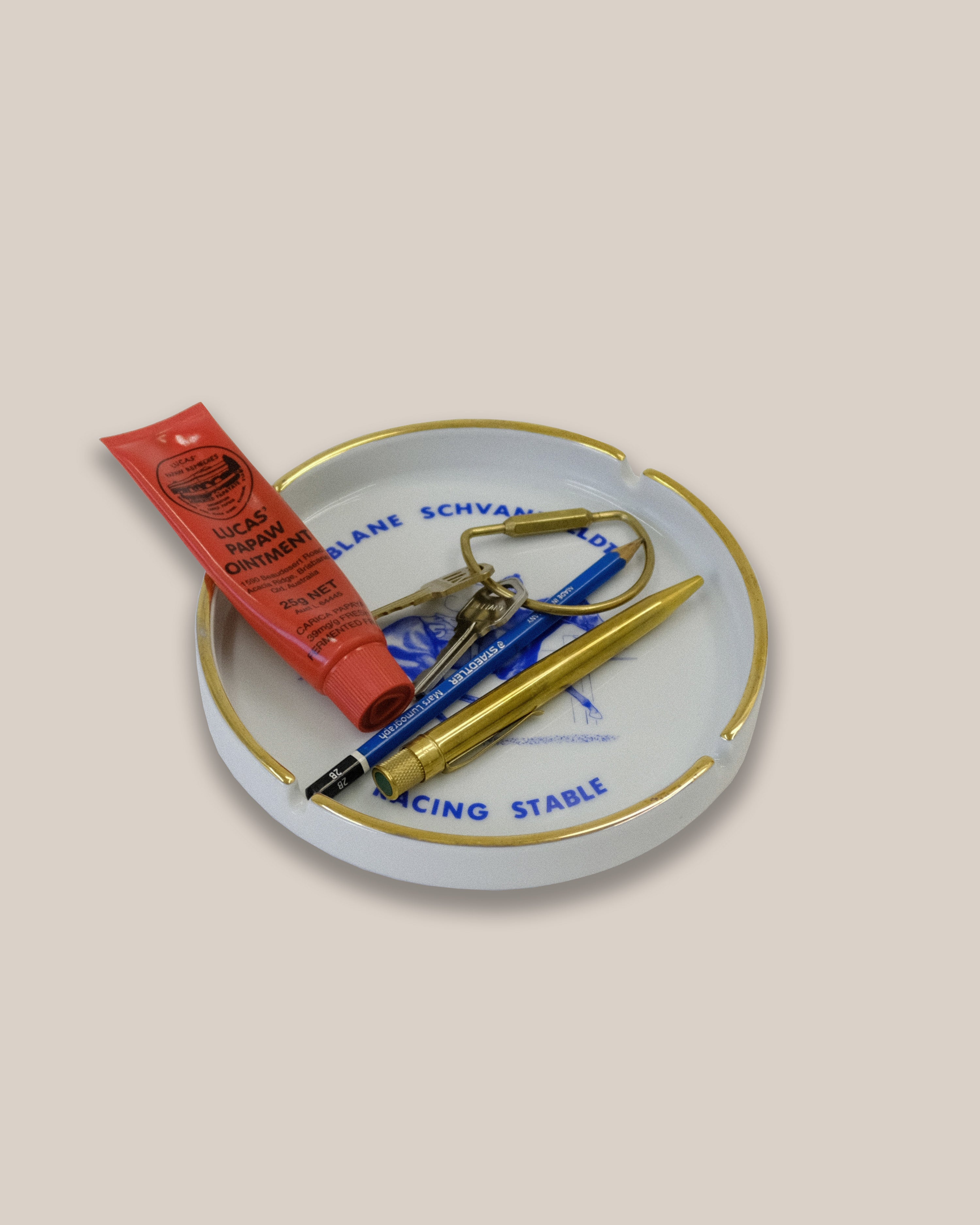 Blane Schvaneveldt Racing Stable Ashtray, 2000s