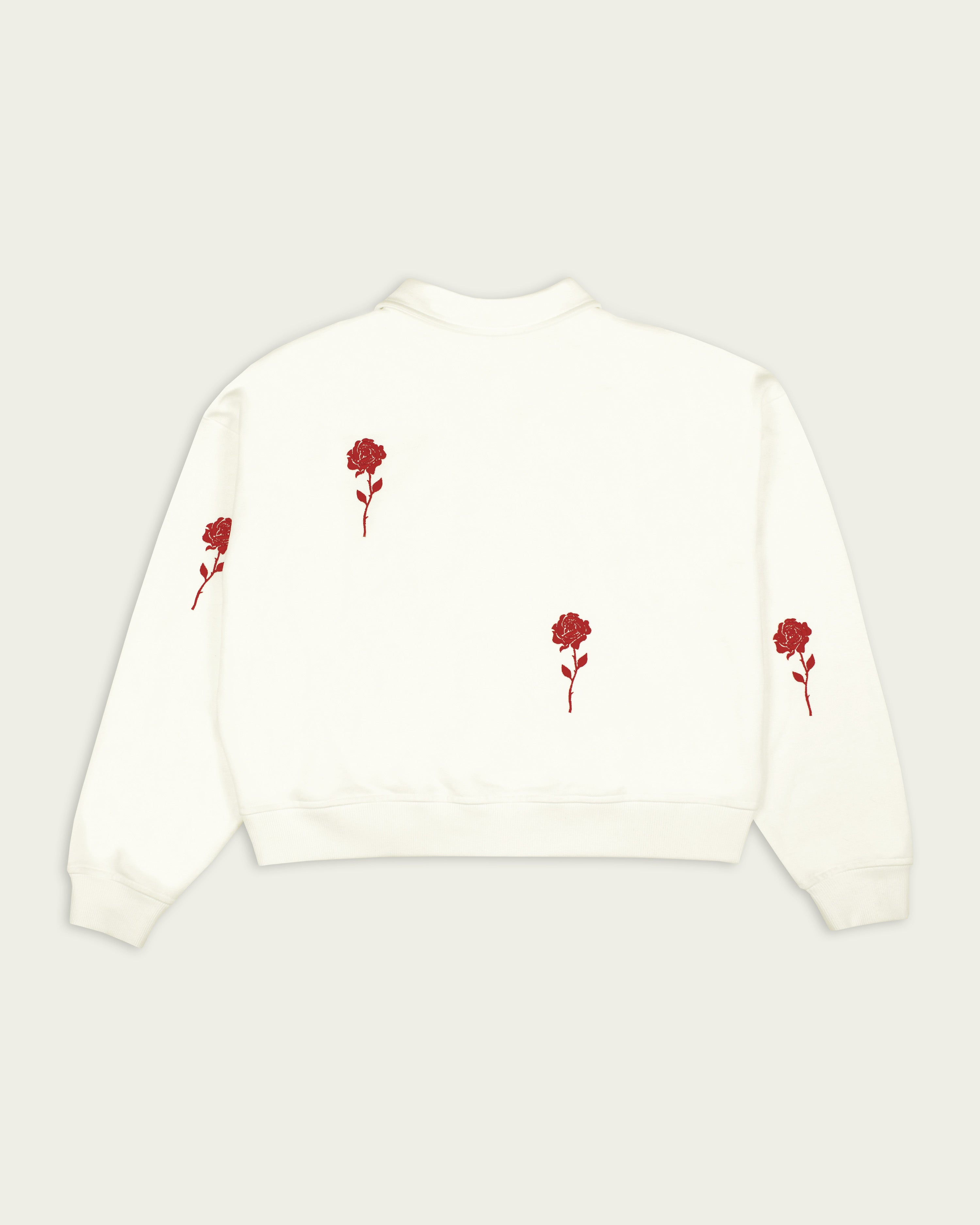 Floating Roses Polo Sweatshirt