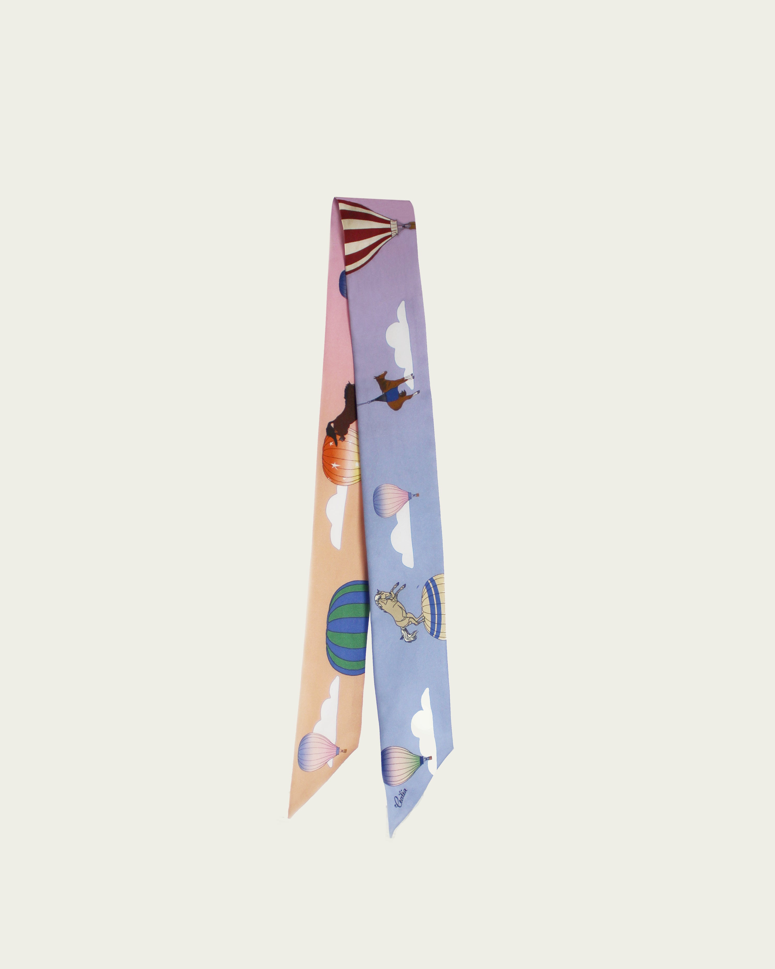 Silk Twill Ribbon - Magic Balloon Ride 90